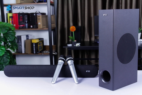 Loa Soundbar Karaoke KIWI HK 01 kèm subwoofer và mic karaoke