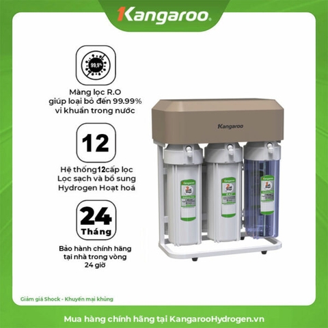 Máy lọc nước Kangaroo Hydrogen không tủ KG12K3-H1