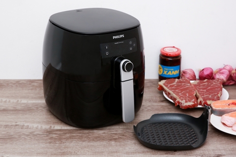 Nồi Chiên Không Dầu Điện Tử Philips HD9643 - Đen (0.8kg)