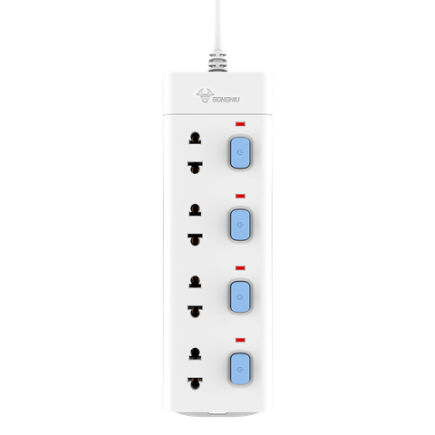 Ổ chống cháy 4 ổ 4 công tắc gongniu 2500w 3M