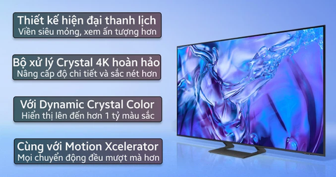 Smart Tivi Samsung 4K 75 inch 75DU8500 Mới 2024