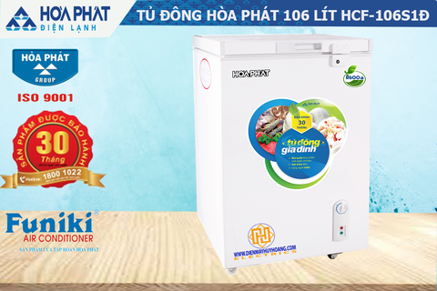 TỦ ĐÔNG HÒA PHÁT 106 LÍT HCF-106S1N(DN)