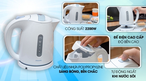 Ấm siêu tốc Philips 1.5 lít HD4646