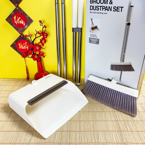 Bộ chổi quét nhà Lock&Lock chính hãng kèm dụng cụ hót rác ETM465