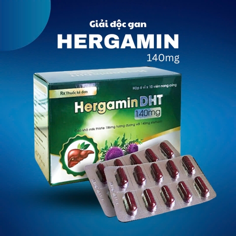 HergaminDHT 140mg hỗ trợ trị bệnh lý về gan
