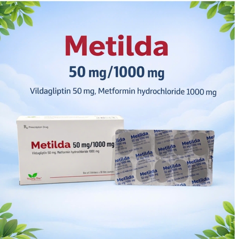 Metilda 50mg/1000mg (Vildagliptin 50mg, Metformin hydrochloride 1000mg