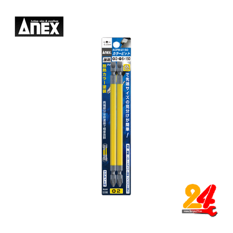 Mũi vít hai đầu +2-6 có từ tính ANEX ACPM-2150 Nhật bản