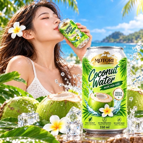 From Fresh Vietnamese Coconuts to Export-Ready Cans: Inside the MOTORI Coconut Water Production Process