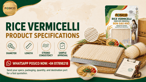 Rice Vermicelli Diameter, Length and Product Specifications for Importers