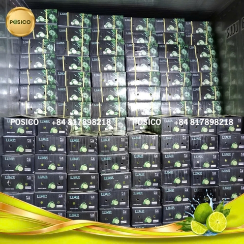 Fresh Lime Export from Vietnam: 40’ Container Ready for Malaysia Distributor