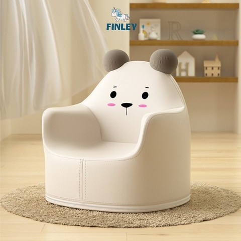 Ghế sofa cho bé tập ngồi FINLEY GẤU BEAR chất da êm mềm cao cấp, ngồi được tới 10 tuổi - FL-0047 (Size lớn L)