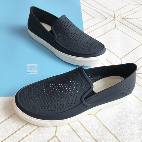 Giày mọi nam Crocs Roka Citilane màu xanh đen