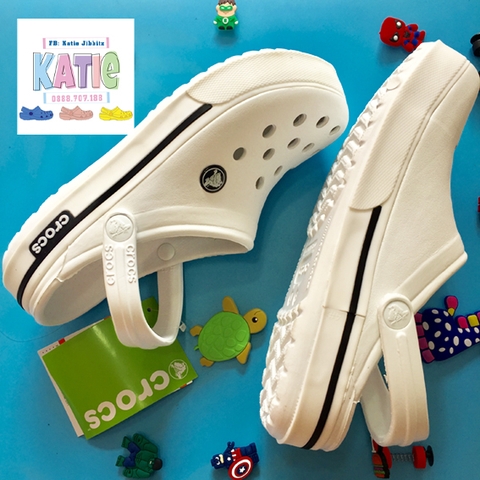 Dép cá sấu Crocs Band 2.5 màu Trắng