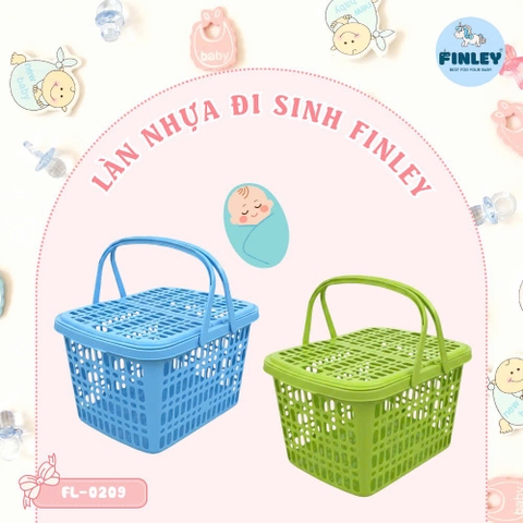 Làn nhựa đi sinh FINLEY xanh nhạt FL-0209