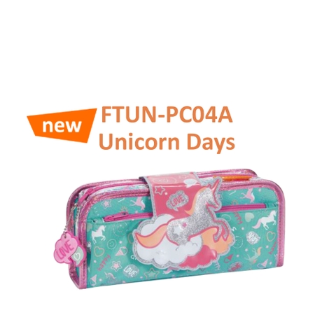 Hộp bút đựng đồ dùng học tập Funtime 2 trong 1  - Unicorn Days - chính hãng Tiger Family