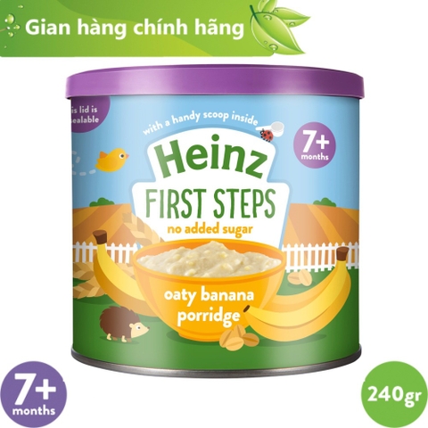 Bột Ăn Dặm Yến Mạch Chuối Heinz cho bé - 240g