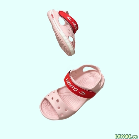 Giày sandal trẻ em Kento (tặng kèm 6 nút stickers) màu hồng