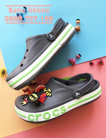 Dép cá sấu Crocs Baya màu Xám