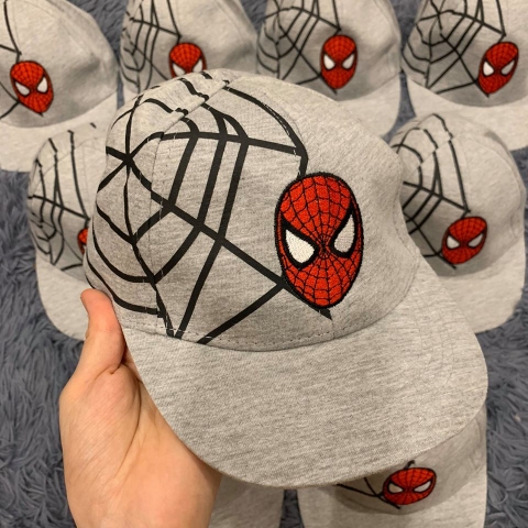 Nón trẻ em H&M Spiderman xám S0002