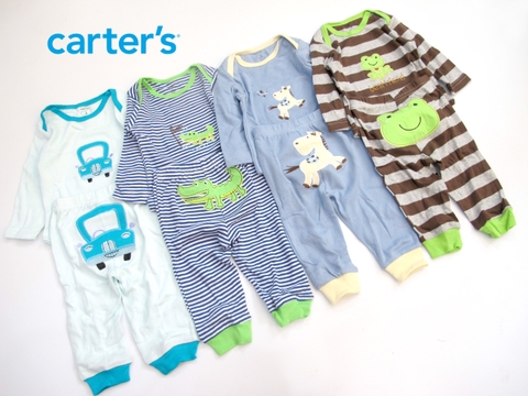 Set 2 bộ đồ thun bé trai Carter's (áo dài tay + quần dài) 0009