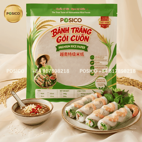 Vietnamese Rice Paper for Fresh Spring Rolls | Rice Wrappers (Bánh Tráng Gỏi Cuốn)