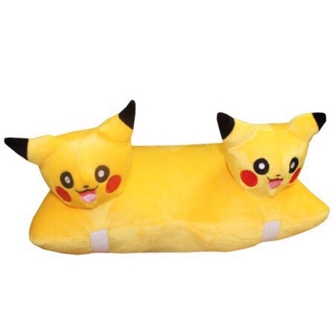 GỐI ĐI XE MÁY CHO BÉ 2 ĐẦU PIKACHU VÀNG