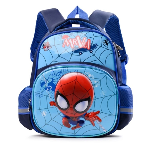 Ba lô mầm non cho bé người nhện Spiderman màu xanh mã 875