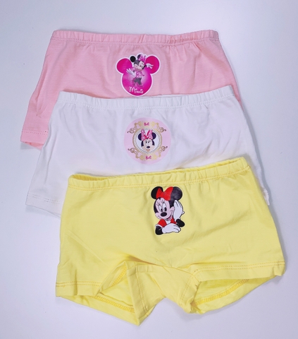 Quần lót đùi bé gái set 3 cái hình chuột Minnie