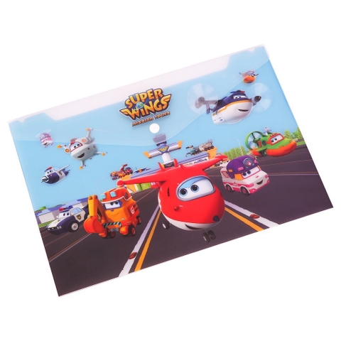 Túi đựng tài liệu Super Wings màu xanh