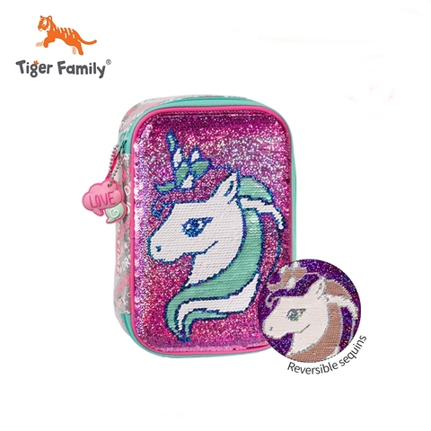 Hộp bút đựng đồ dùng học tập Mega Lovely Unicorn - chính hãng Tiger Family