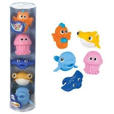 Hộp đồ chơi tắm phun nước - Set 5 sinh vật biển Winfun WF007120