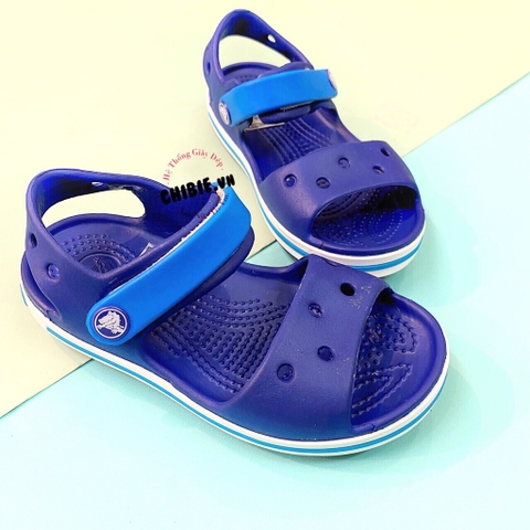 Giày sandal Crocs trẻ em Baya màu xanh dương (tặng kèm 6 nút sticker gắn dép Crocs)