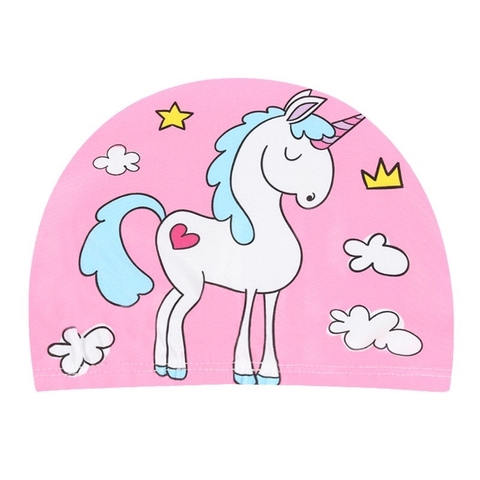 Mũ bơi trẻ em CAYABE ngựa Pony/ Unicorn hồng