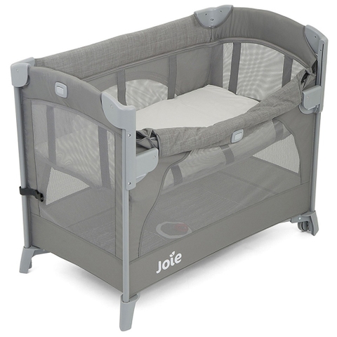 Giường cũi (nôi vải) em bé hạ thành Joie Kubbie Sleep Foggy Gray