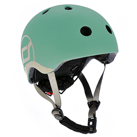 Mũ bảo hộ đội đầu cho bé Scoot and Ride đi xe đạp, xe scooter, chơi thể thao (màu xanh lá FOREST) - size XXS/ S
