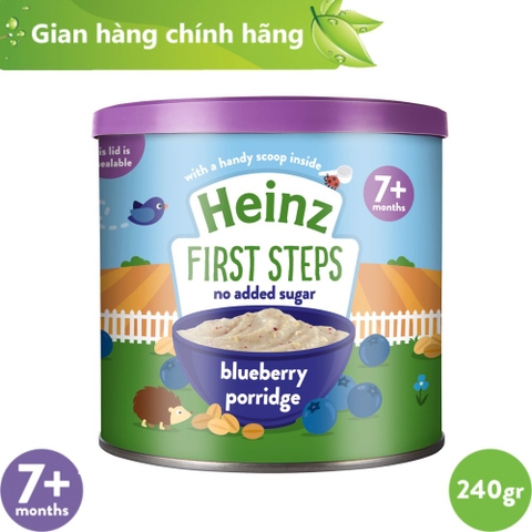 Bột Ăn Dặm Vị Cháo Việt Quất HEINZ cho bé 240g (Date:20.11.21)