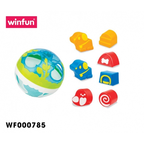 Đồ chơi thông minh bóng thả hình khối kết hợp bóng tập bò Winfun WF000785