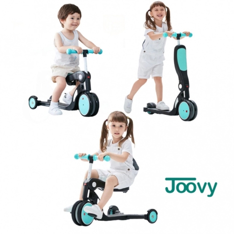 Xe chòi chân/ scooter/ xe đạp 3 bánh/ xe cân bằng Joovy Nadle 5 trong 1 N5 - Màu xanh
