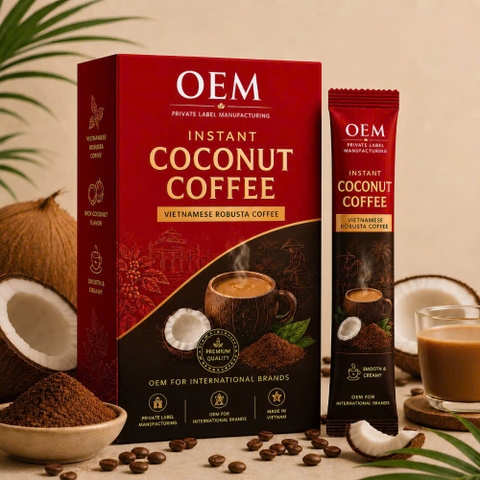 Spray-dried Instant Coffee (3 IN 1) - COCONUT FLAVOR