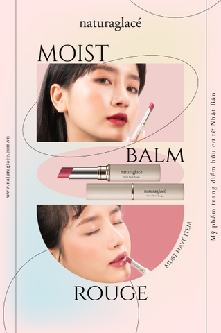 SON MÔI HỮU CƠ MOIST BALM ROUGE - MUST HAVE ITEM CỦA MỌI CÔ NÀNG