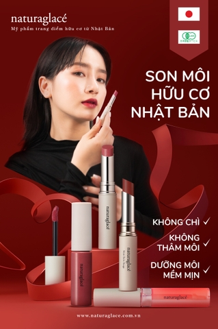 MÔI HỒNG CĂNG MỌNG VỚI BST SON MÔI HỮU CƠ NHẬT BẢN