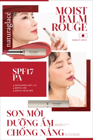 CÓ SON MOIST BALM ROUGE - MÔI XINH KHÔNG NGẠI NẮNG