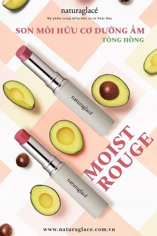 SON MÔI HỮU CƠ ROUGE MOIST - TONE HỒNG NGỌT NGÀO