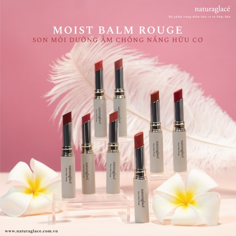 DƯỠNG ẨM VÀ CHỐNG NẮNG CHO ĐÔI MÔI VỚI SON MÔI MOIST BALM ROUGE