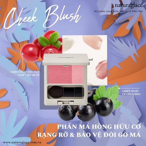 PHẤN MÁ HỒNG HỮU CƠ NATURAGLACÉ CHEEK BLUSH