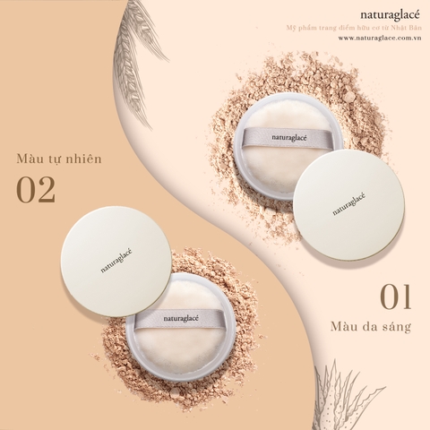 PHẤN PHỦ HỮU CƠ CHỐNG NẮNG DẠNG BỘT LOOSE POWDER CHO LÀN DA MỀM MỊN, KHÔ THOÁNG