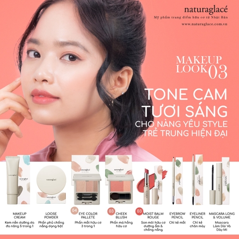 MAKEUP TONE CAM ĐÀO TƯƠI SÁNG