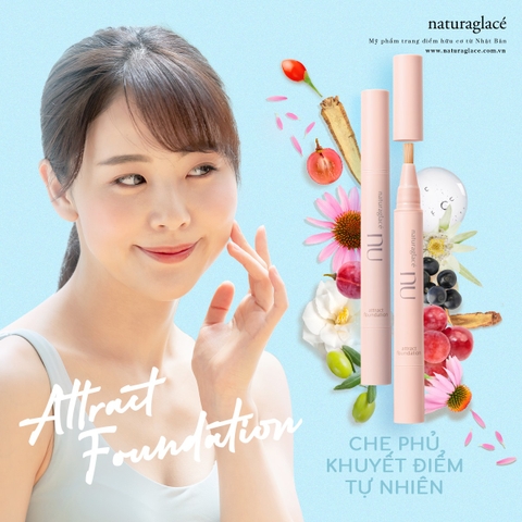 KEM NỀN TRANG ĐIỂM & DƯỠNG DA DẠNG CỌ NU ATTRACT FOUNDATION