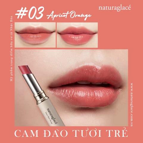MOIST BALM ROUGE 04 APRICOT ORANGE - CAM ĐÀO TƯƠI TRẺ