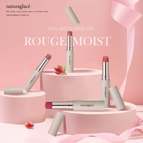 LÀM MỚI BẢN THÂN MỖI NGÀY VỚI SON MÔI HỮU CƠ DƯỠNG ẨM ROUGE MOIST